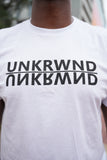 White UNKRWND Tee